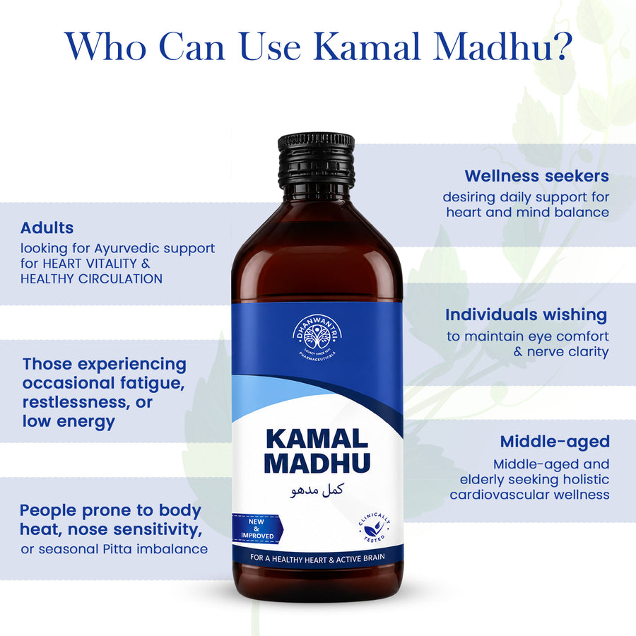 Kamal Madhu Syrup - Ayurvedic Heart Wellness Tonic