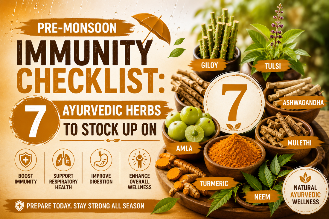 ayurvedic herbs for immunity before monsoon including giloy tulsi ashwagandha amla neem turmeric