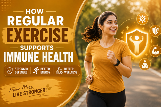 How regular exercise supports immune health through physical activity, healthy lifestyle, and overall wellness