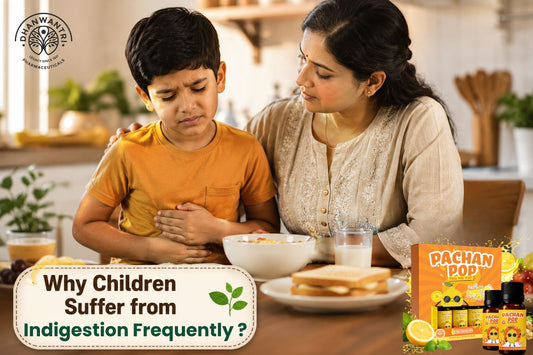Child digestive wellness support with Pachan Pop Ayurvedic digestive care product