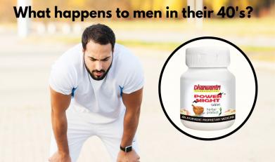 What happens to men in their 40's?