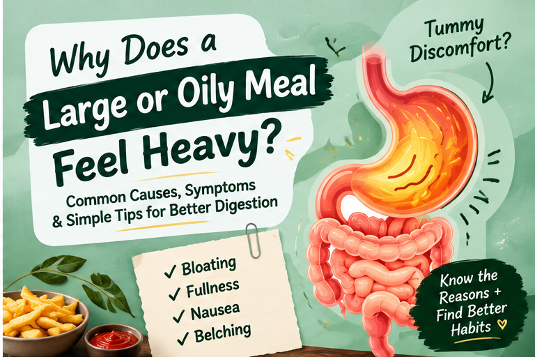 Why heavy meals feel difficult to digest and tips for digestive comfort