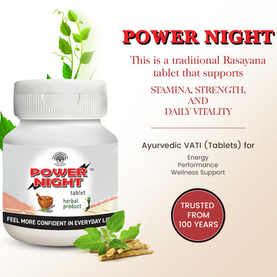 Power Night Tablets - Ayurvedic Men’s Vitality Tablets