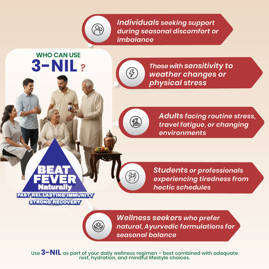 3Nil Tablets - Ayurvedic Seasonal Wellness Tablets