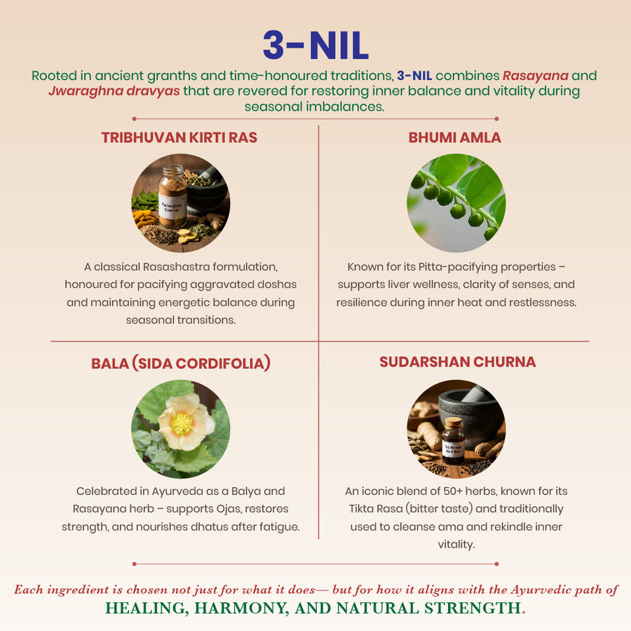3Nil Tablets - Ayurvedic Seasonal Wellness Tablets