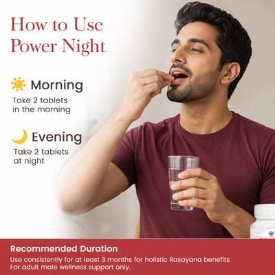 Power Night Tablets - Ayurvedic Men’s Vitality Tablets