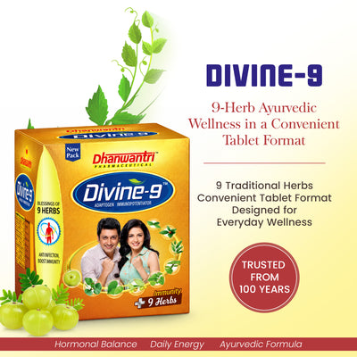 Divine 9 - Ayurvedic Immunity & Vitality Tablets