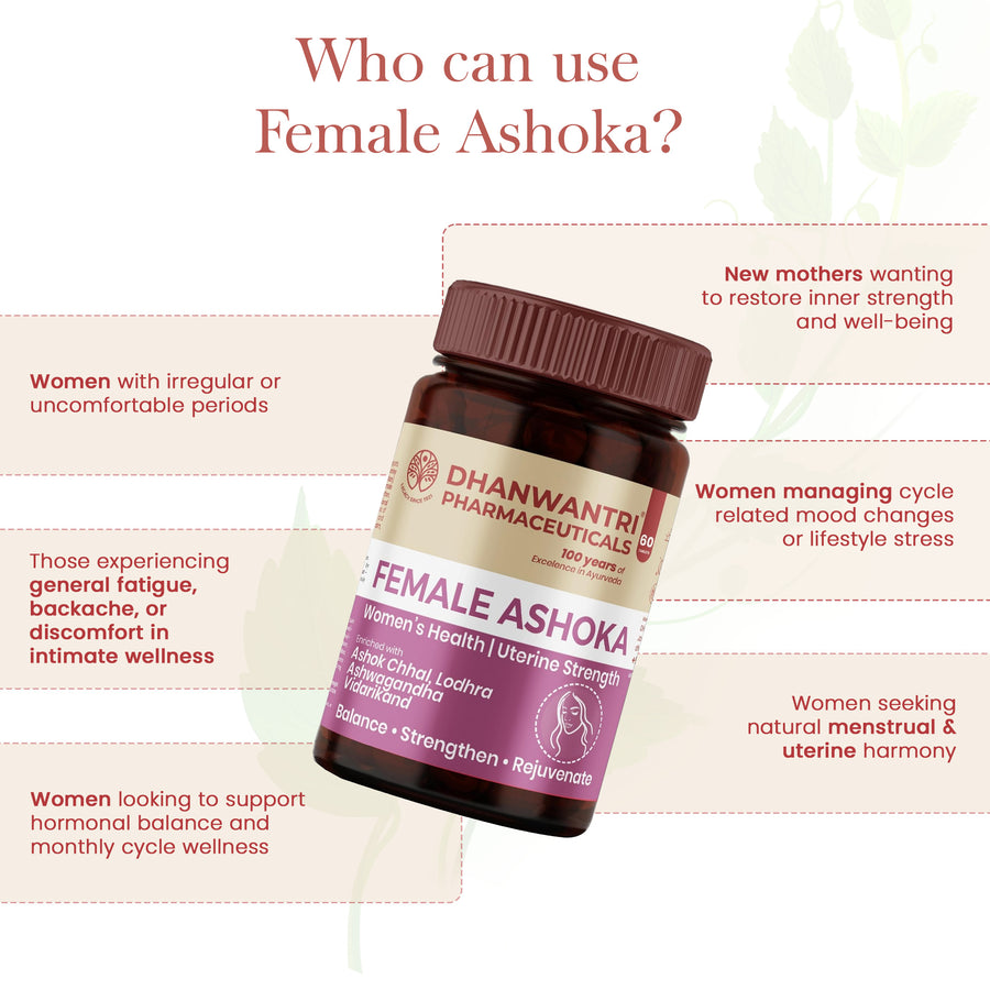 Female Ashoka Tablets - Ayurvedic Women’s Wellness Tablets
