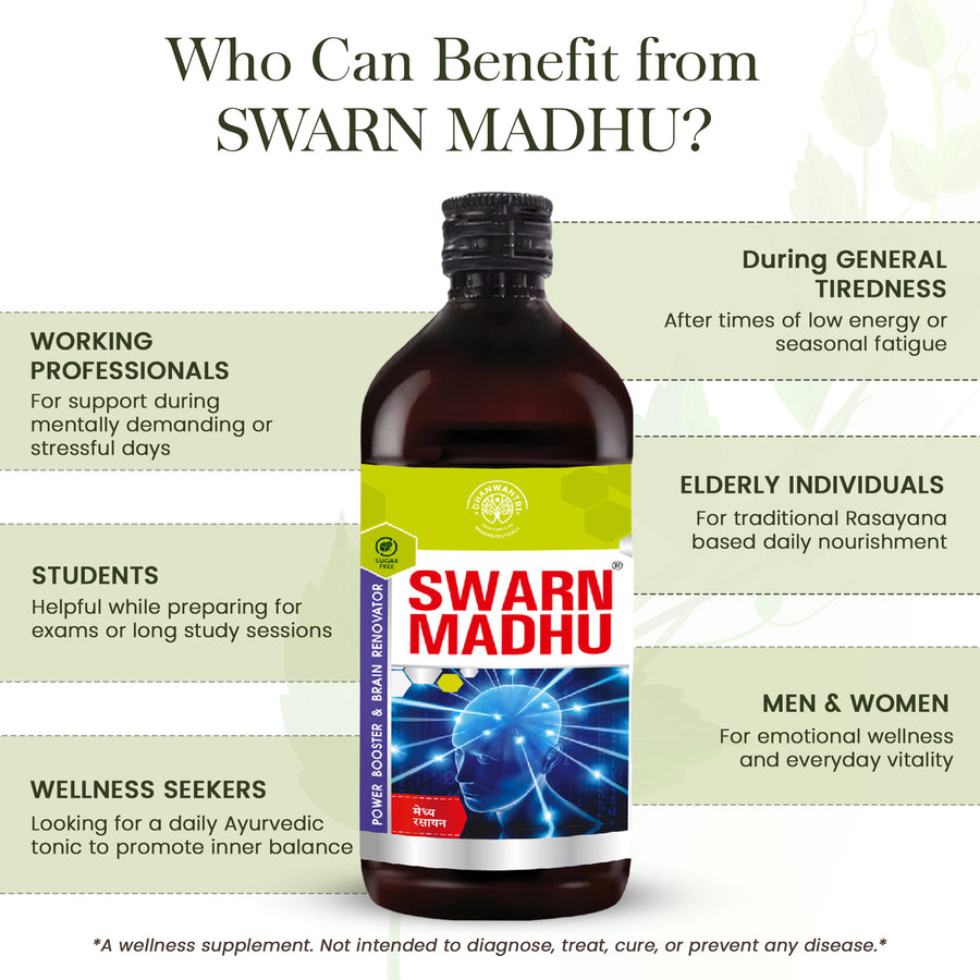 Swarn Madhu Syrup - Ayurvedic Brain Wellness Tonic
