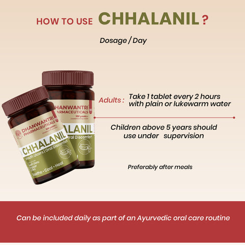ChhalaNil Tablets - Ayurvedic Oral Comfort Tablets