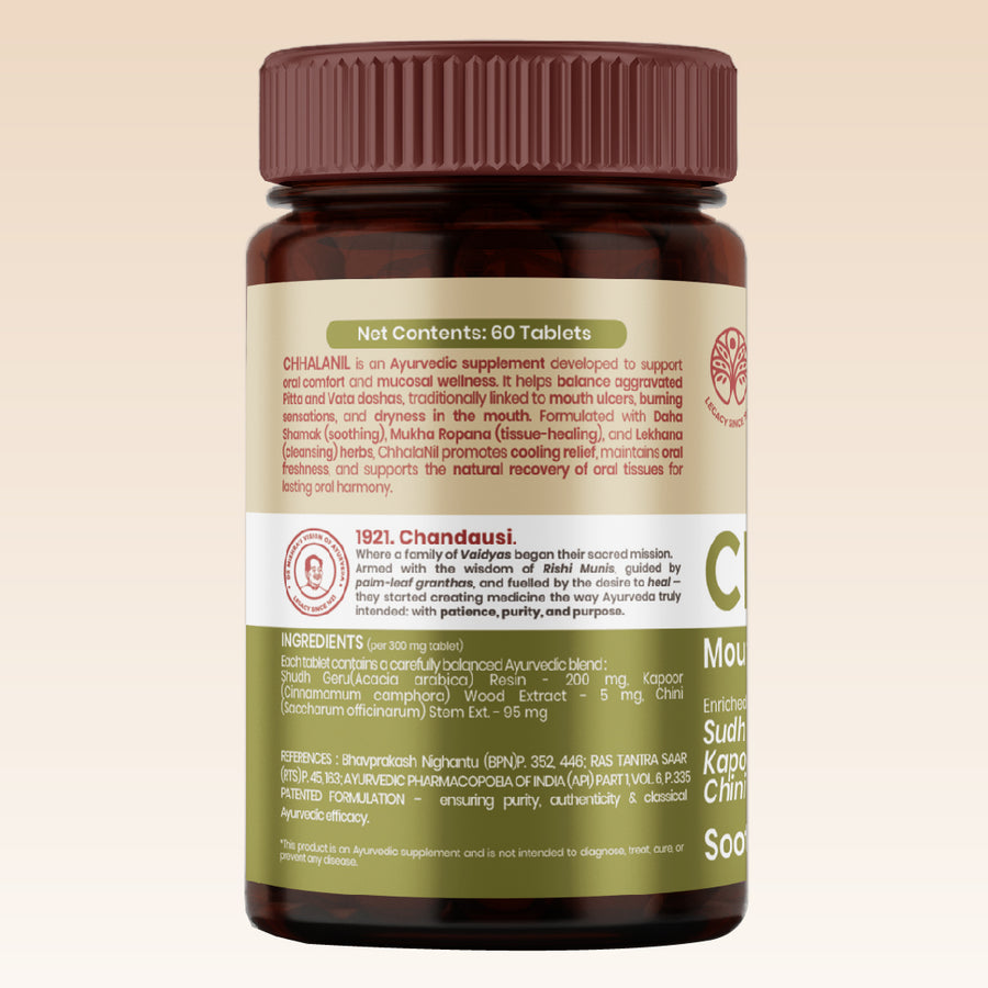 ChhalaNil Tablets - Ayurvedic Oral Comfort Tablets