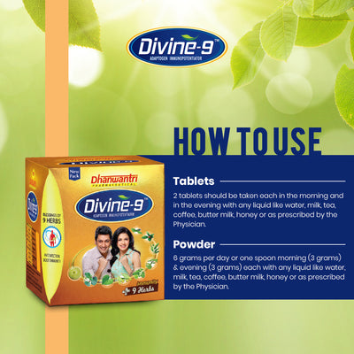 Divine 9 - Ayurvedic Immunity & Vitality Tablets