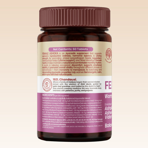 Female Ashoka Tablets - Ayurvedic Women’s Wellness Tablets