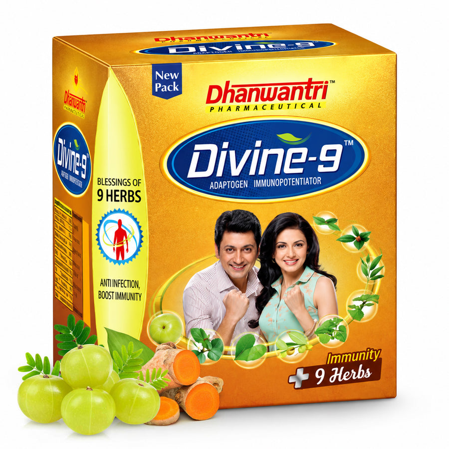 Divine 9 - Ayurvedic Immunity & Vitality Tablets