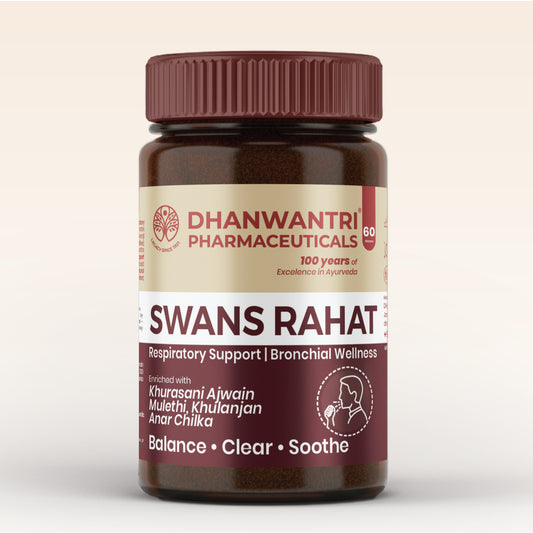 Swans Rahat Powder Ayurvedic Care for Cough, Asthma & Lung Health