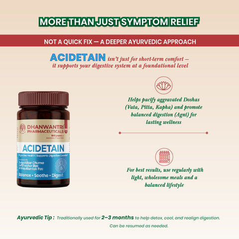 Acidetain Tablets - Ayurvedic Digestive Balance Tablets