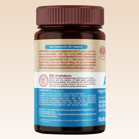 Acidetain Tablets - Ayurvedic Digestive Balance Tablets