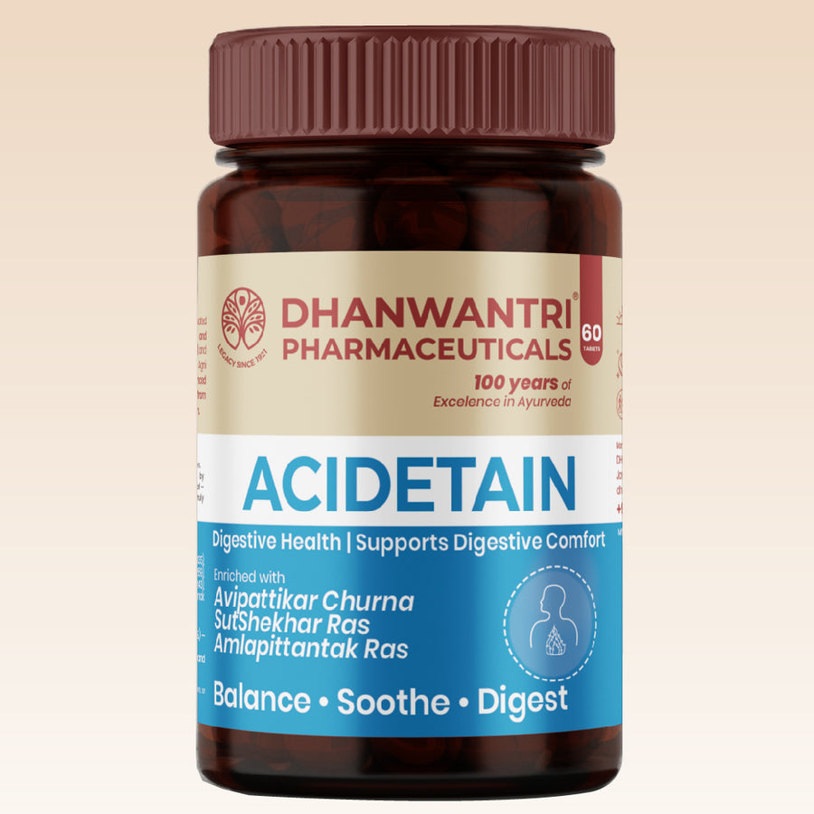 Acidetain Tablets - Ayurvedic Digestive Balance Tablets