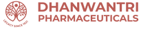 Dhanwantri Pharmaceuticals logo on a white background