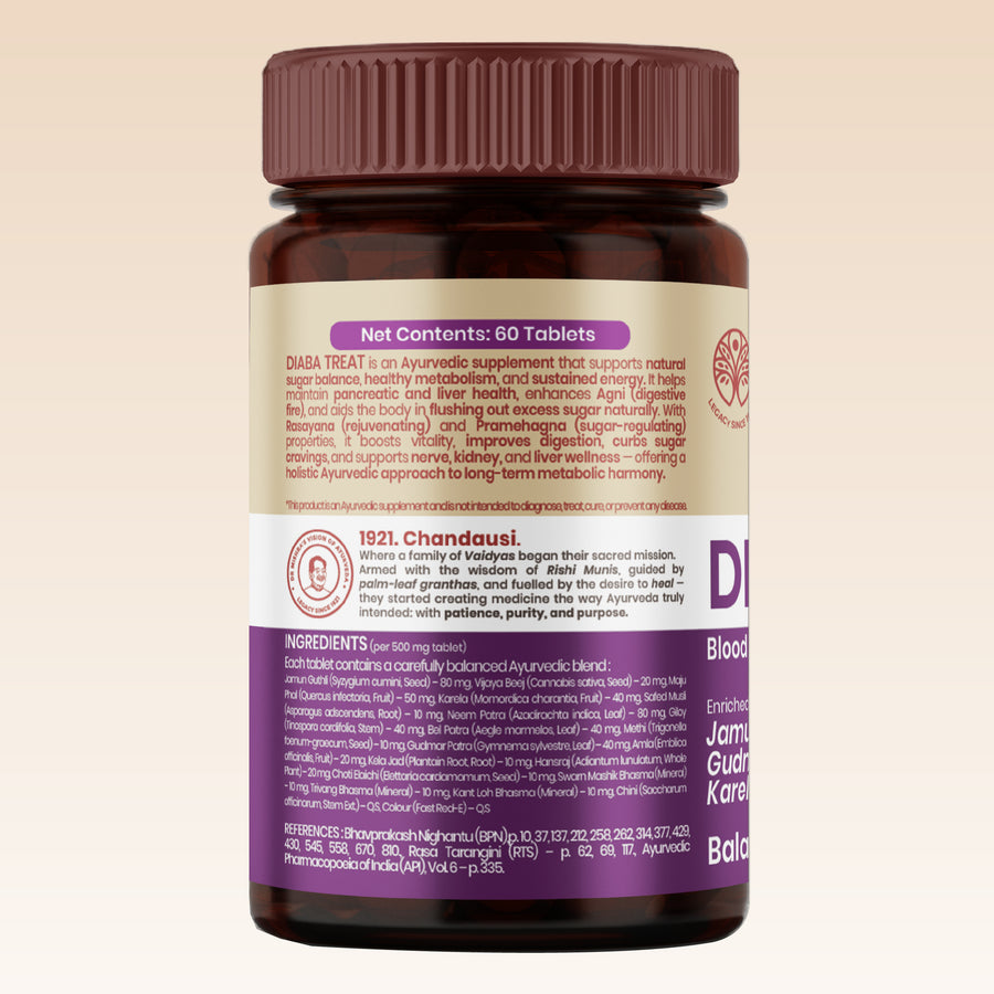 Diaba Treat Tablets - Ayurvedic Metabolic Wellness Tablets
