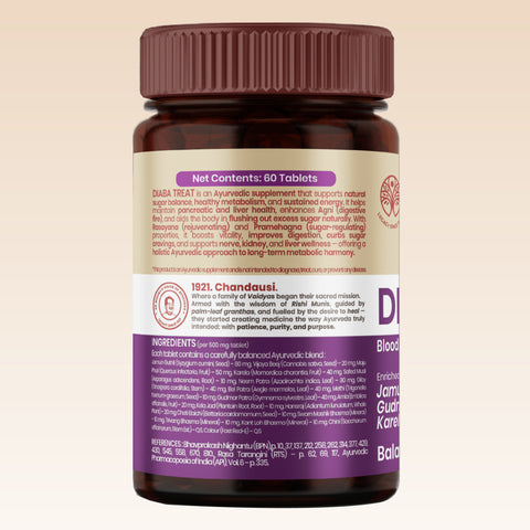 Diaba Treat Tablets - Ayurvedic Metabolic Wellness Tablets