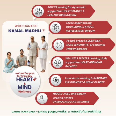 Kamal Madhu Syrup - Ayurvedic Heart Wellness Tonic