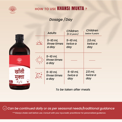 Khansi Mukta Ayurvedic Cough Syrup