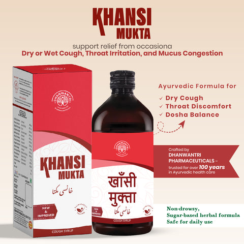 Khansi Mukta Syrup - Ayurvedic Respiratory Wellness Syrup