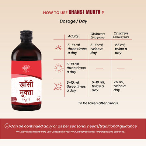 Khansi Mukta Syrup - Ayurvedic Respiratory Wellness Syrup