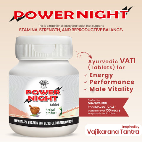 Power Night Tablets - Ayurvedic Men’s Vitality Tablets