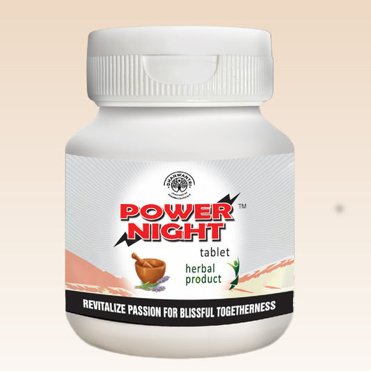 Power Night Ayurvedic Tablets for Men's Stamina, Strength, Performance & Vitality Support