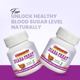 DiabaTreat Tablets - Natural Support for Healthy Blood Sugar Levels - 100% Trusted Ayurvedic Formula