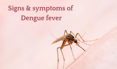 Signs and symptoms of Dengue fever